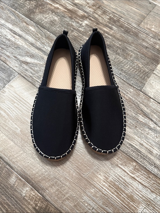 Lands' End Shoes - New Land’s End Classic Black Slip-On Women's Espadrilles